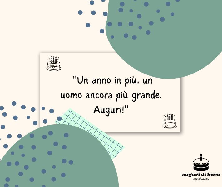 Auguri di Buon Compleanno Speciali per un Uomo